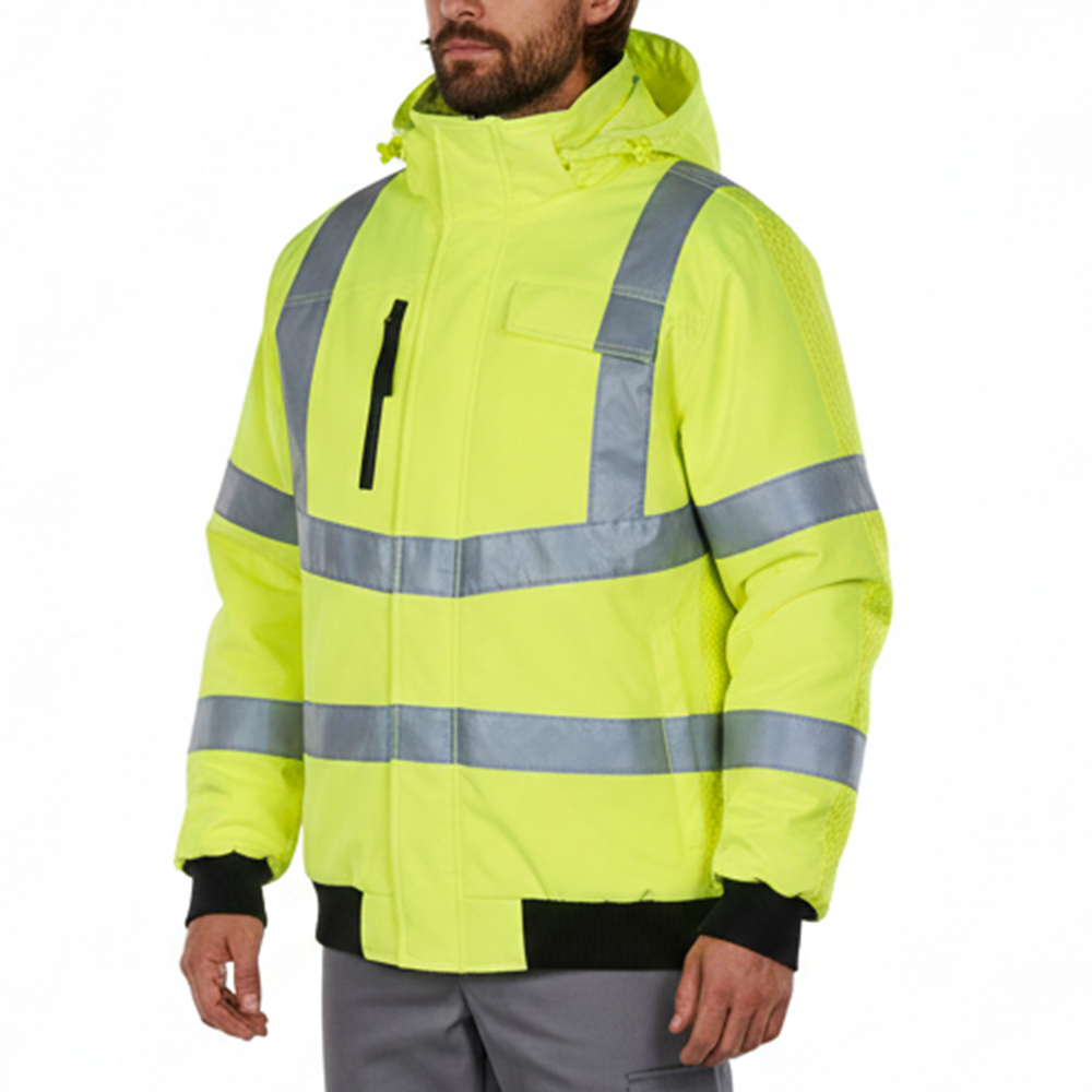 Hi-Vis Padded Bomber Jacket